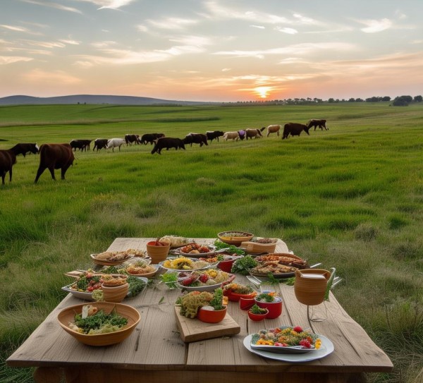 自然美食，在草land与牧歌的对话
